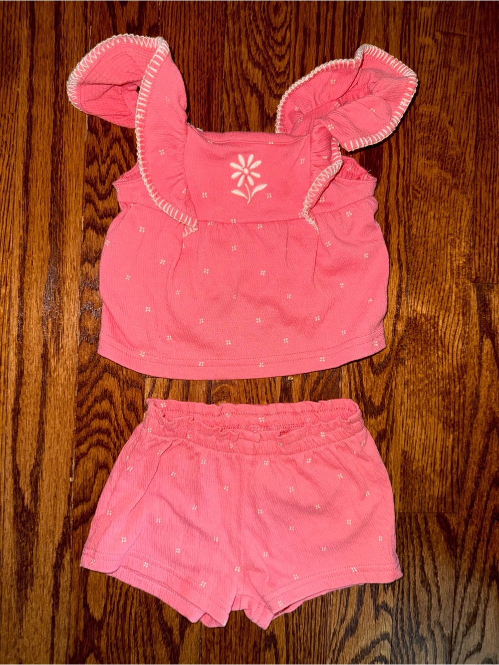 Carter's Coral Pink Baby Shorts